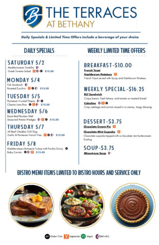 Bistro Menu 5.2 - 5.8