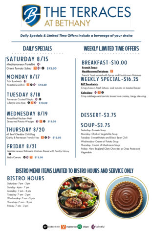 Bistro Menu 8.15 - 8.21