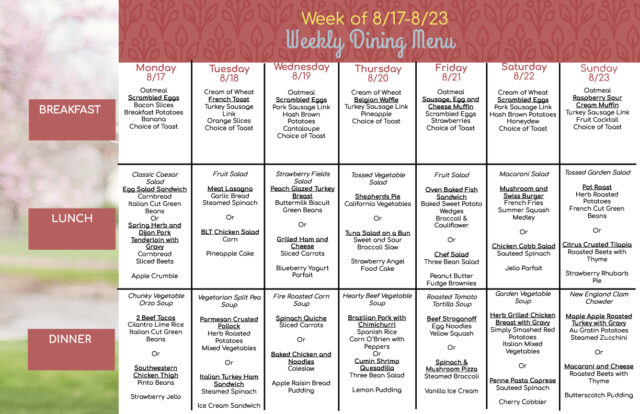 Manor Menu 8.17 - 8.23