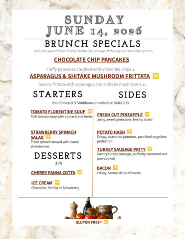 Formal Dining Sunday 6.14