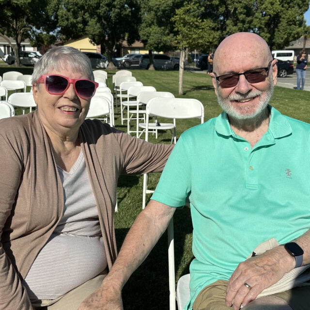 Couple at the Bethany 60th Anniversary celebration
