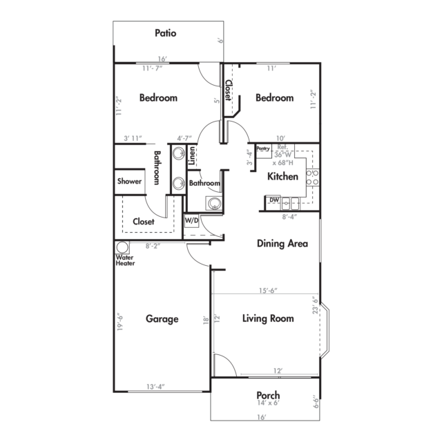 Town Square at Bethany Cottage B Floor Plan